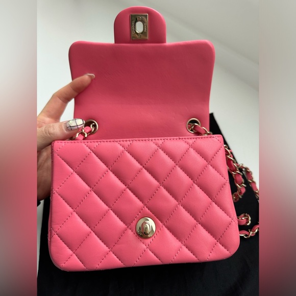 Chanel Mini Square Light Gold Hardware - Picture 6 of 10